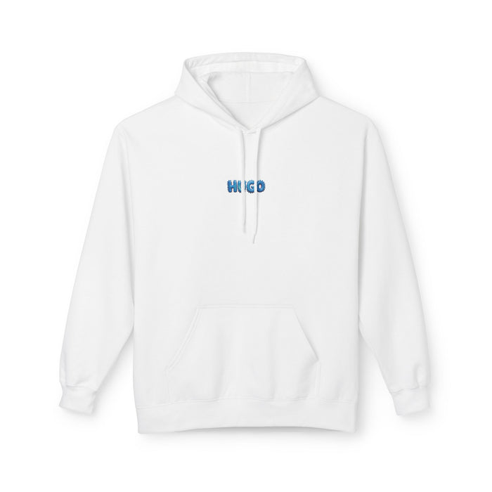 Adult hoodie. Color: White.
