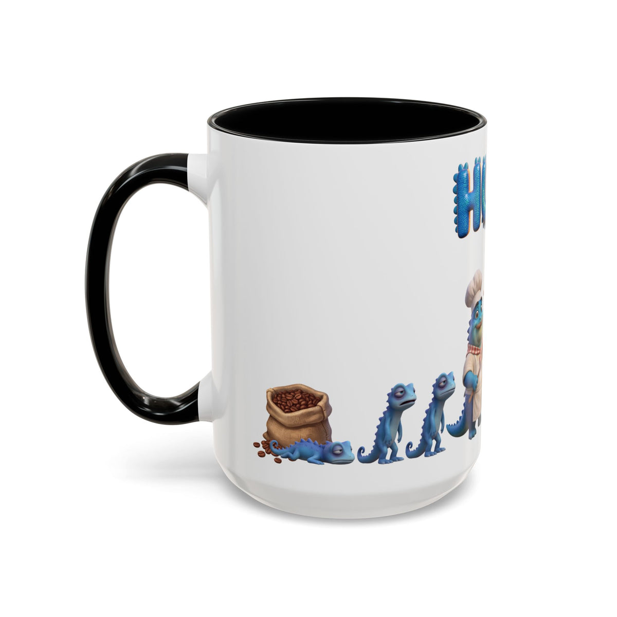 Mug. Color: Black.