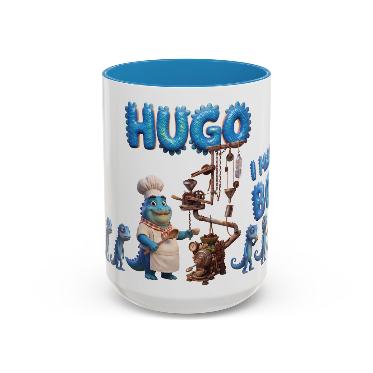 Mug. Color: Blue.