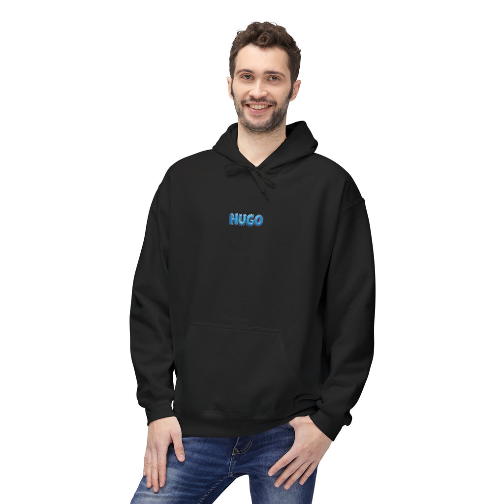 Adult hoodie. Color: Black.