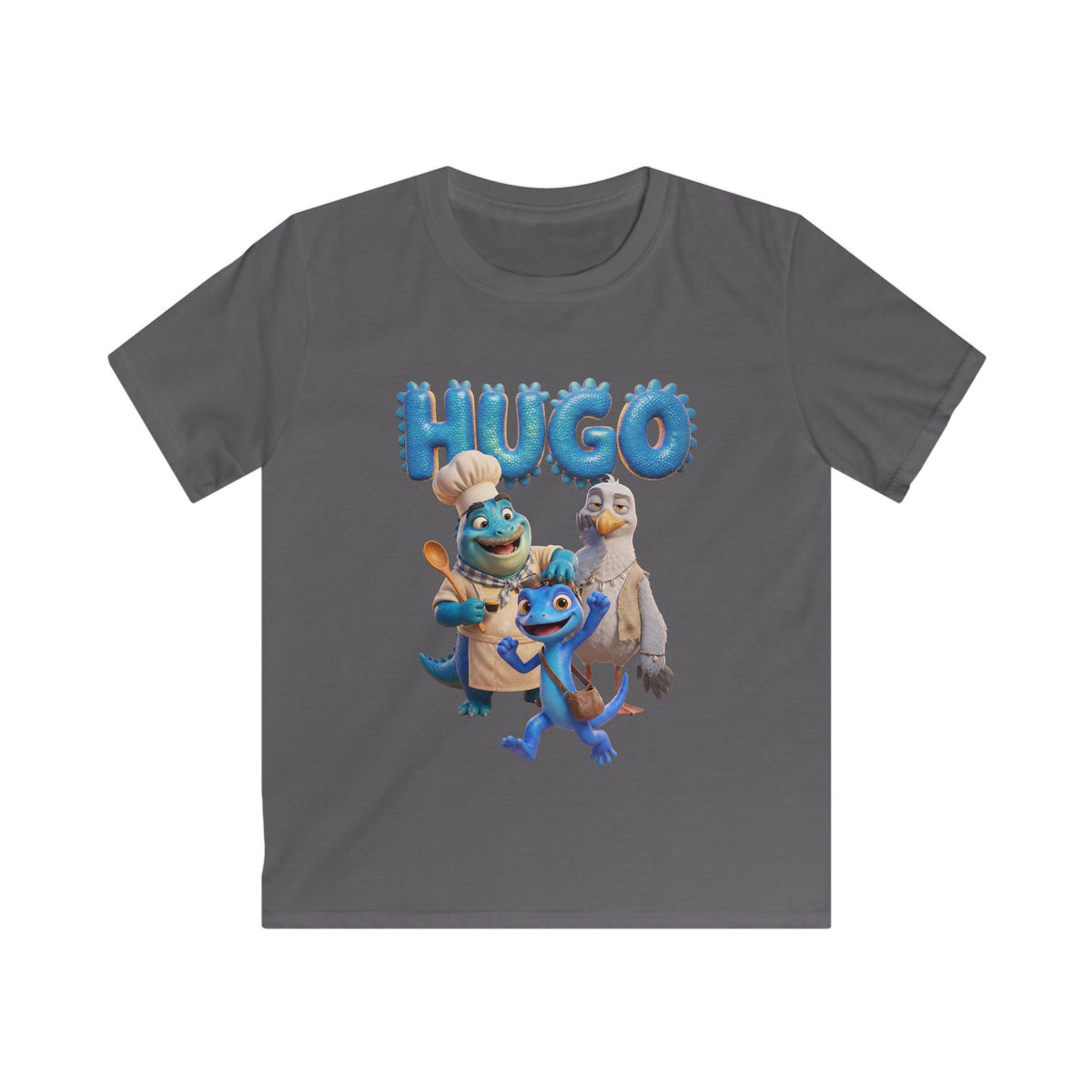 Kids t-shirt. Color: Charcoal.