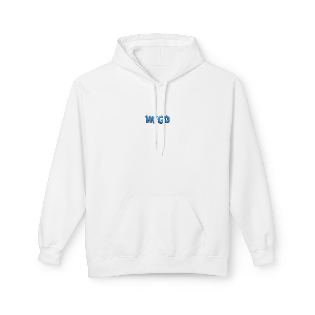 Adult hoodie. Color: White.