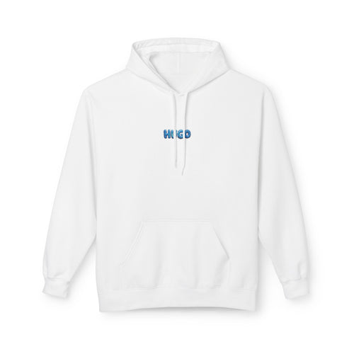 Adult hoodie. Color: White.