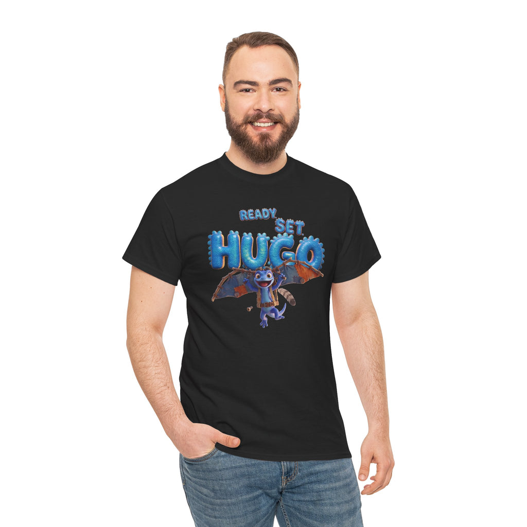 Adult t-shirt. Color: Black.