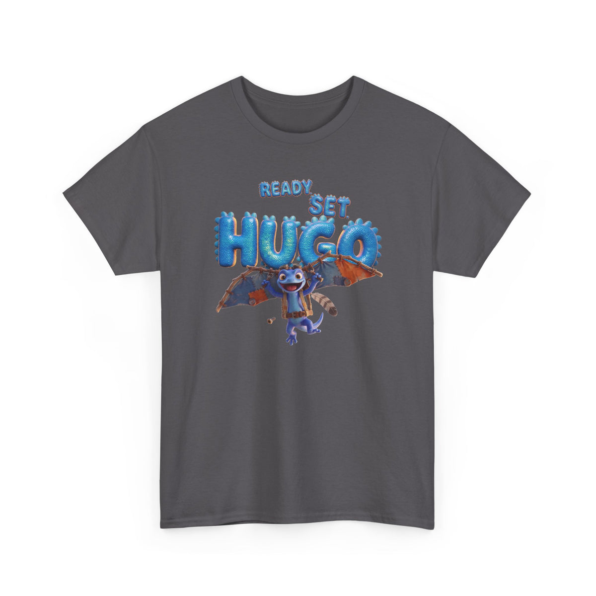 Adult t-shirt. Color: Charcoal.
