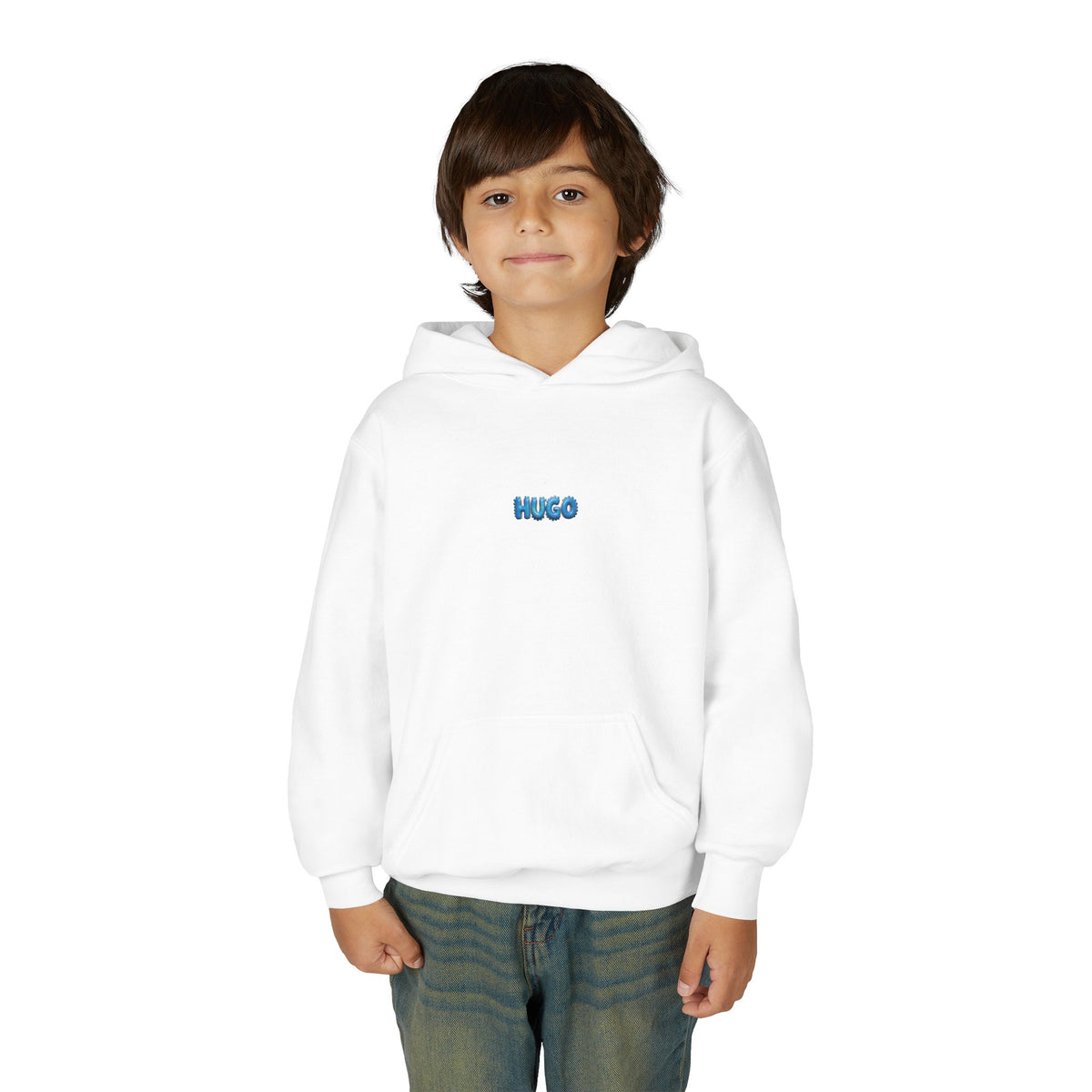Kids hoodie. Color: White.