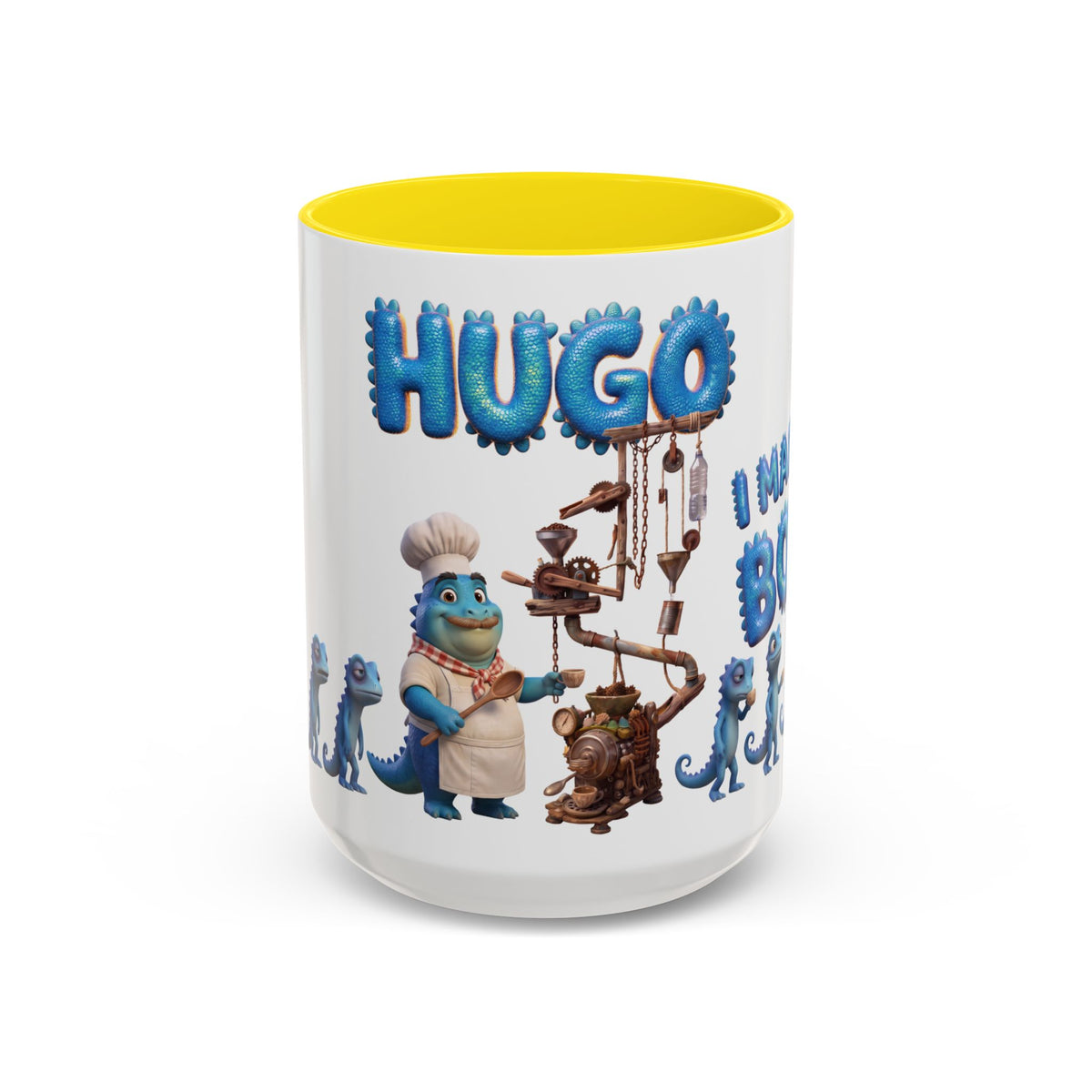 Mug. Color: Yellow.